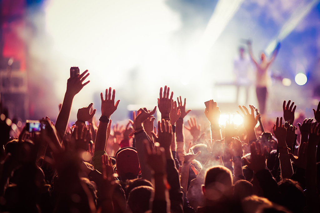 Público disfrutando de un festival 