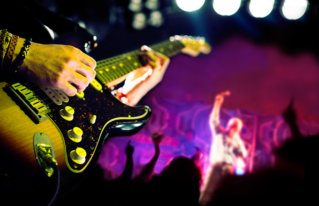 Guitarrista en el festival Mad Cool de Madrid
