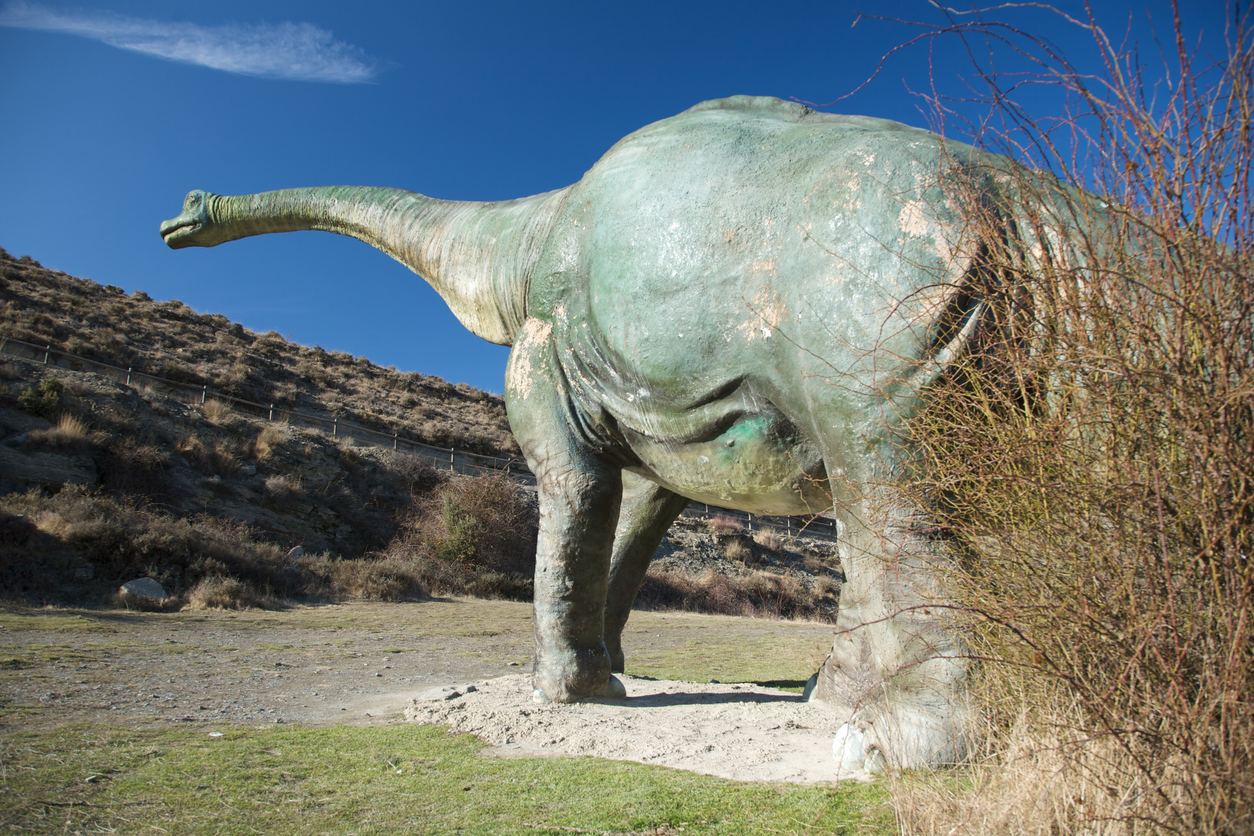 Reproducción de un dinosaurio