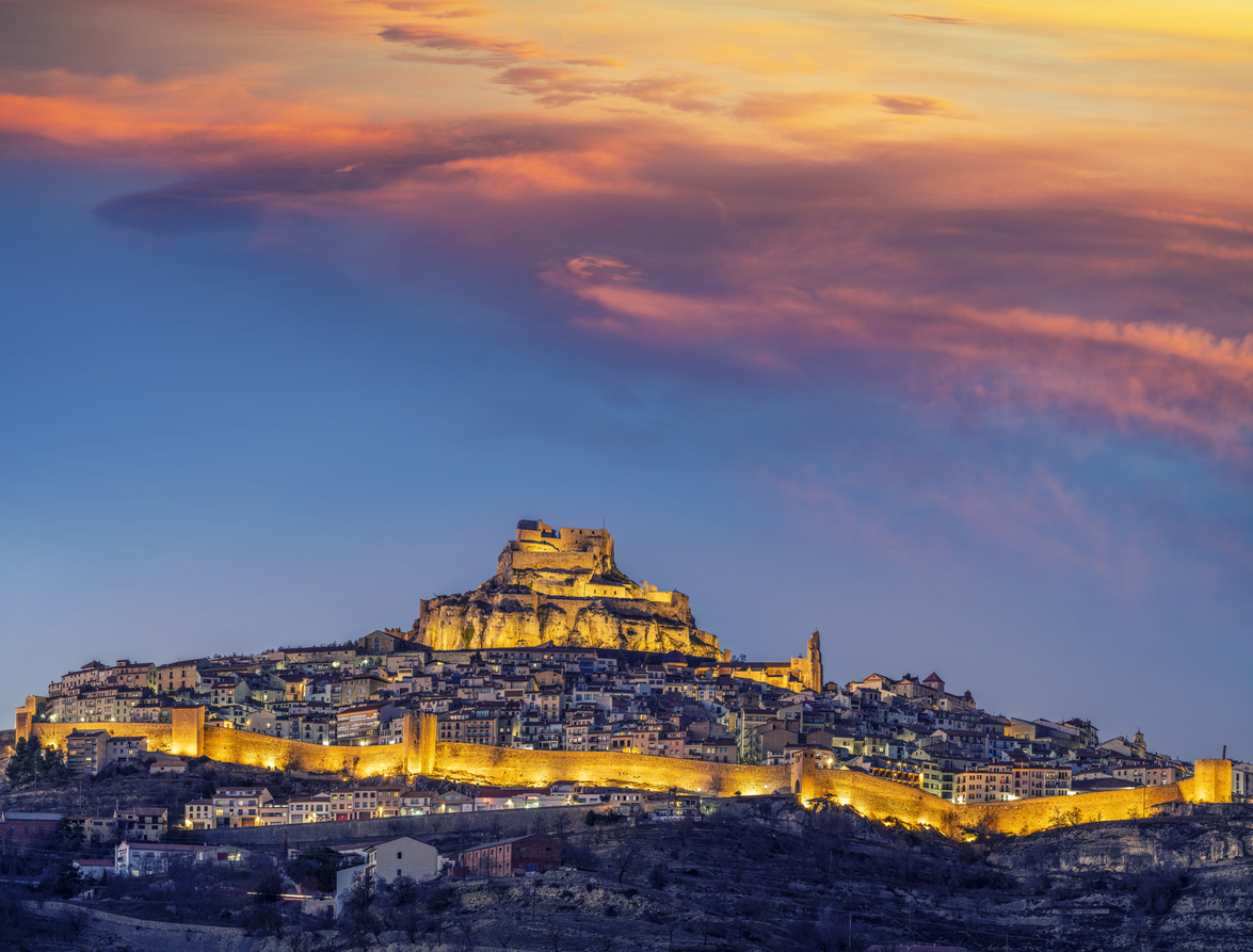 Panorámica de Morella en el Maestrazgo, Castellón