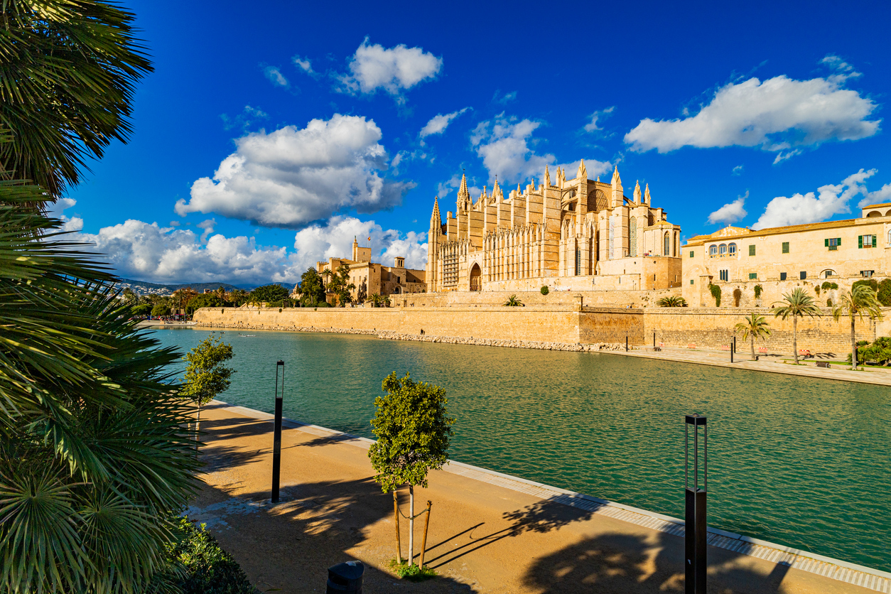 Catedral de Palma de Mallorca en enero